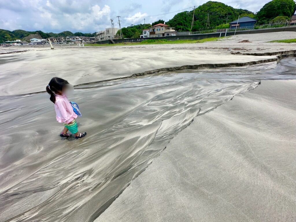 鵜原海岸の砂浜